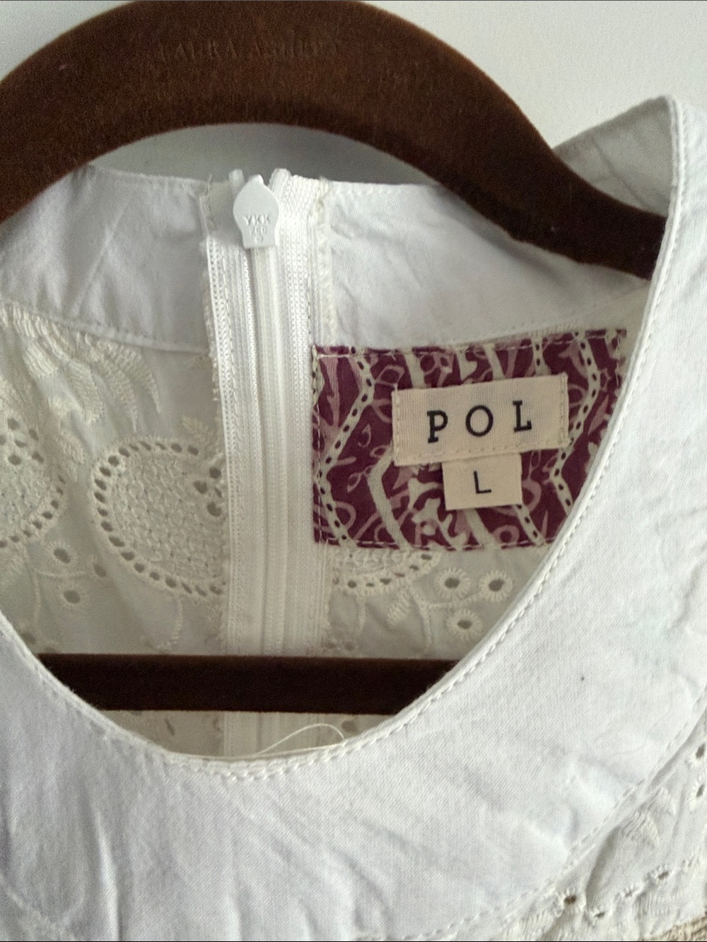 White Crochet Patchwork Boho Tank Dress large - Picture 5 of 6